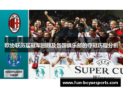 欧协联历届冠军回顾及各国俱乐部的夺冠历程分析